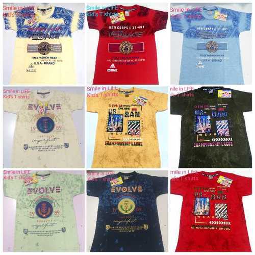 Cotton T-shirts For Kids (Round Neck)