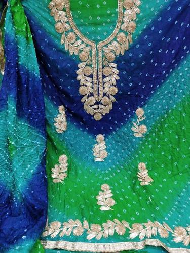 Latest Jaipuri cotton bandhej Salwar suit – KcPc Bandhani