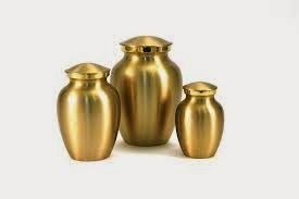 Gold Plain Golden Brass Urns