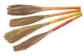 Plastic Handle Grass Brooms