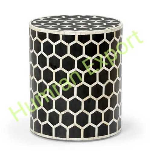 Natural Bone Inlay Table Black And White Dimension(L*W*H): Customized Inch (In)