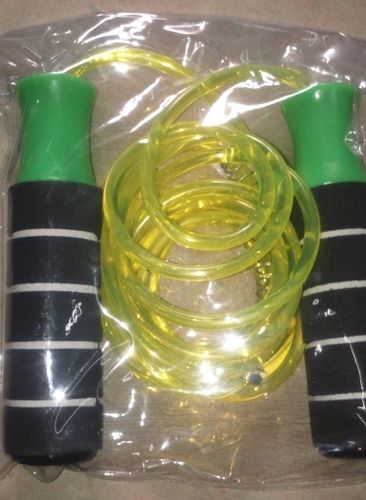 Skipping Rope With Plastic And Wooden Handle