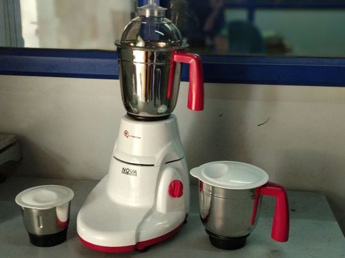 White And Red Mixer Grinder -750 Watts (Nova)