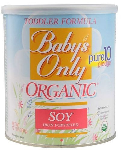 Babys Only Soy Organic Toddler Formula Powder Iron Fortified