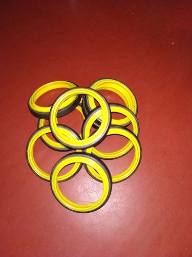 O Ring Black And Yellow Chevron Seal