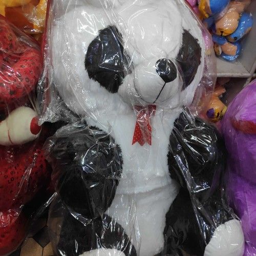 Black White Stuffed Soft Teddy Bear