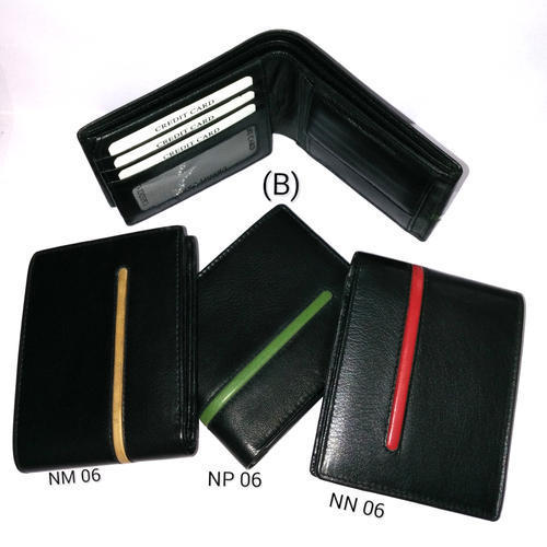 Various Colors Are Available Leather Gents Wallet With One Coin Slot