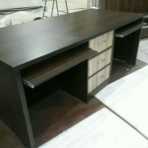 Black Office Table With Drawer