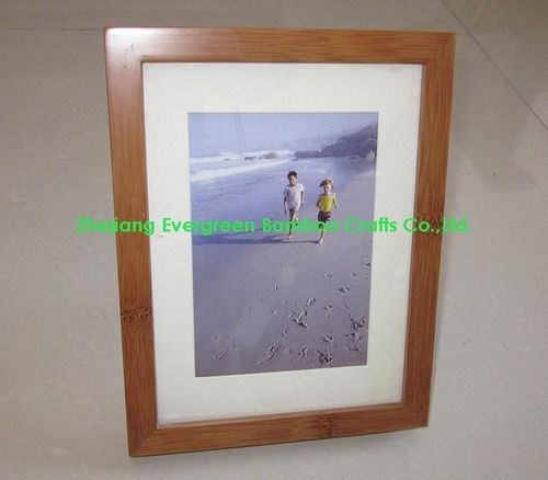 Natural Color Customized Logo Promotional Bamboo Photo Frame