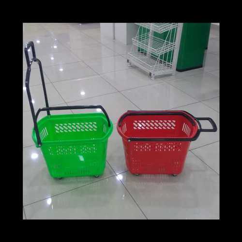 Plastic Basket With Wheels (45ltr)