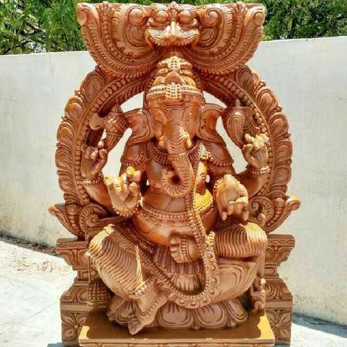 Handcrafted Wooden Ganesha Statues