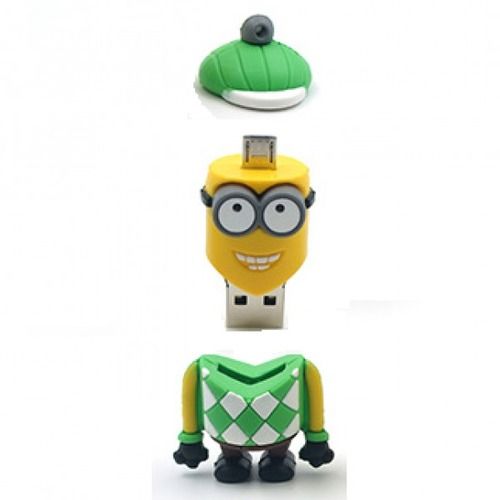 External Otg Pvc Pen Drive Minion Shape