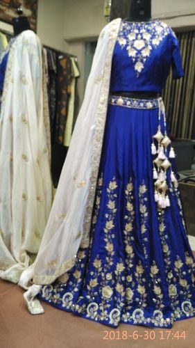 Pittan And Zardoji Work Bridal Lehenga