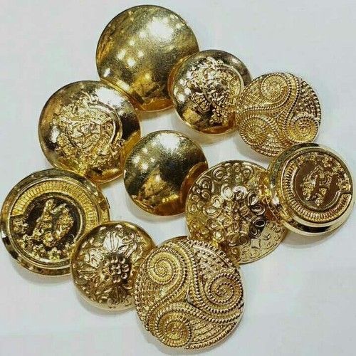 All Color Is Available Round Shape Metal Coat Button