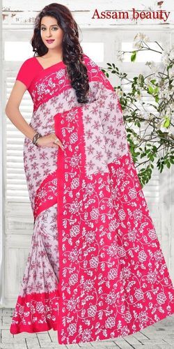 Pink Women Sarees With Dupatte