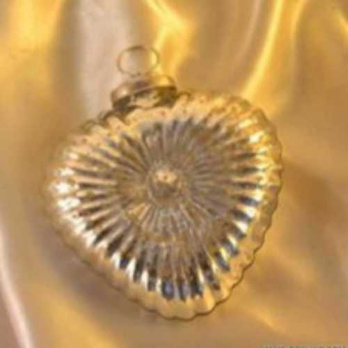 Glass Christmas Ornament Heart