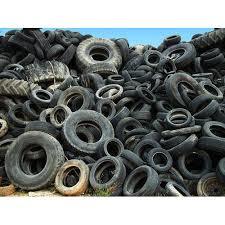 Black Used Rubber Tyre Scrap