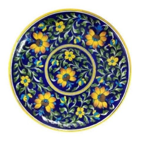 Ceramic Blue Pottery Plate