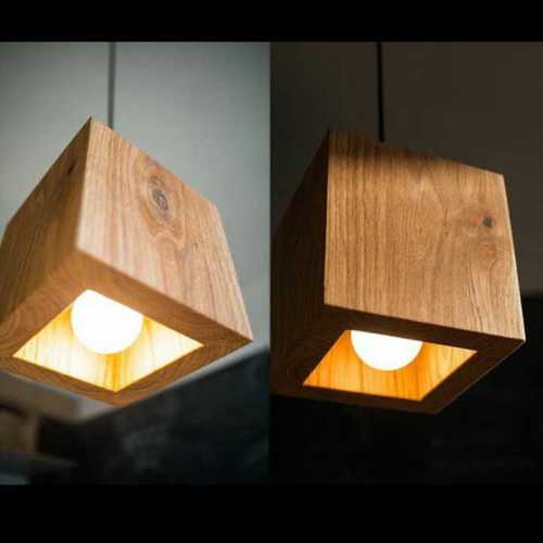 Brown Decorative Hanging Wooden Lights