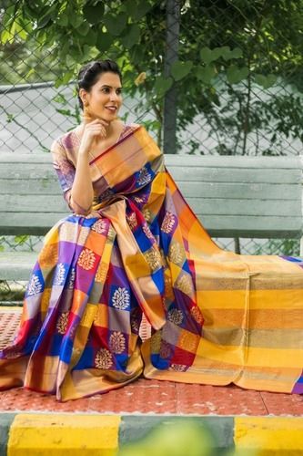 Buy Mimosa Women's Woven Design Kanjivaram Style Art Silk Saree With Blouse  Piece Online at Best Prices in India - JioMart.