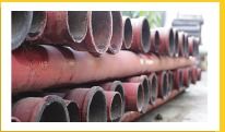 Red Durable Cast Iron Pipe