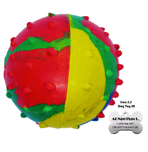 Mix Rubber Musical Ball Dog Toy