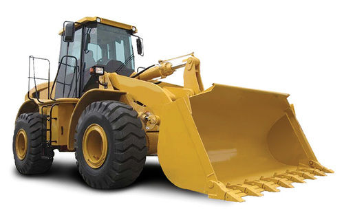 Yellow Earth Moving Wheel Loader Exhavator