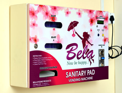 Sanitary Napkin Vending Machine (Bela) Warranty: 1 Year