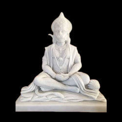 Easy To Clean Pure Marble Hanuman Statue