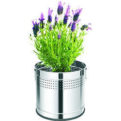 Silver Garden Style Flower Pots