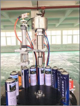 Semi-Automatic Semi Automatic Aerosol Can Filling Machine