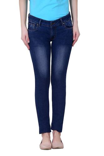 Unicolr Denim Jeans For Women (Sl Ld 08)