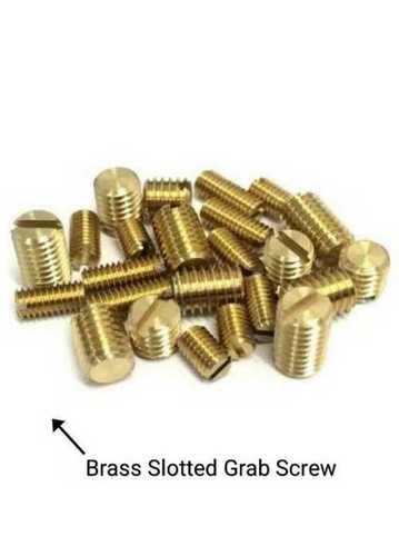 Coated Brass Slotted Grub Screw