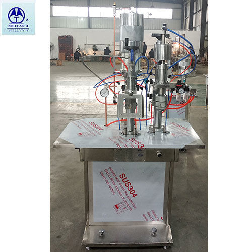 Crimping And Gassing Machine for LPG, Butane Gas