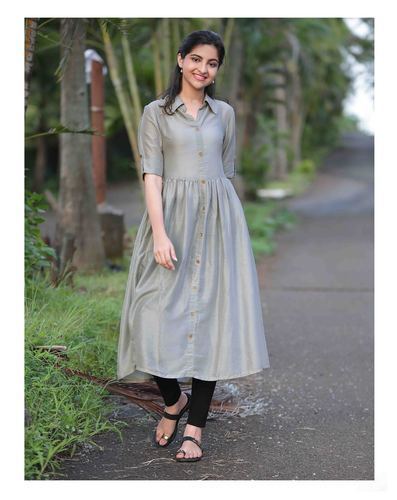 Various Colors Are Available Plain Ladies Cotton Kurti