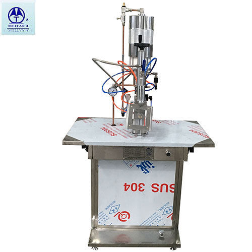 Semi-Automatic Aerosol Filling Machine For Co2, Nitrogen Application: Chemical