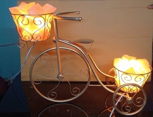 Cycle With Rock Salt Lamp