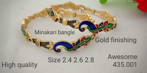 Gold Finishing Designer Bangles Gender: Women