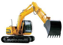 Yellow Mining Excavator With Detachable Arm