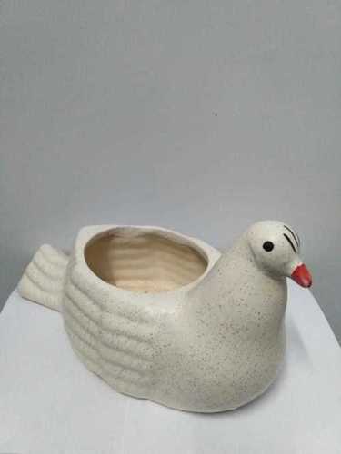 Ceramic XL Kabutar Design Flower Pot