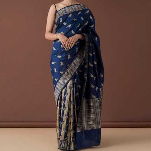 Blue Mix Wedding Special Banarasi Sarees