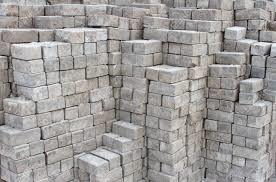 Grey Color Cement Bricks