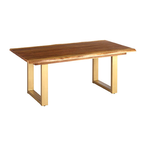 Wooden Table With Metal Legs