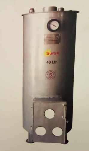 White Wood Fired Water Heater