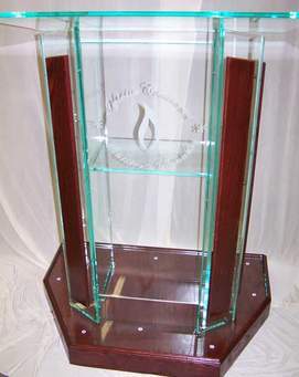 Handmade Durable Transparent Acrylic Podium