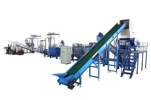 Blue Plastic Crushing And Washing Line Machinery