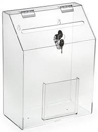 Transparent Acrylic Suggestion Box