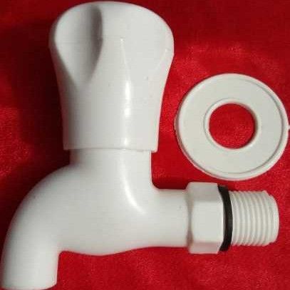 White Color PVC Water Taps for Kitchen and Bathroom Sink