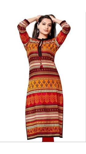 Cotton Fabric Printed Kurtis - Sizes S to XXXL, Various Colors Available | Anti Wrinkle, Breathable, Wear Resistant, Comfortable