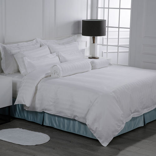 Eliya Hotel Used White Cotton Twin Bed Fitted Sheets